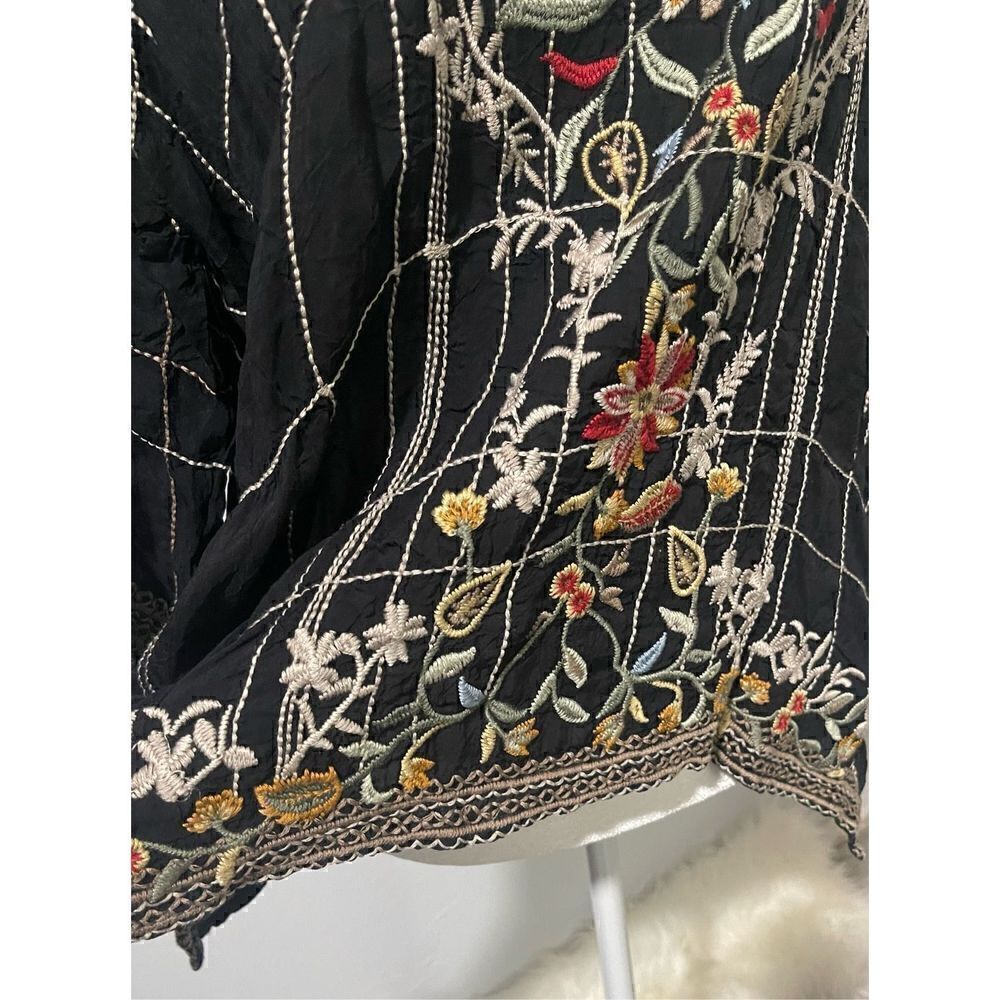 Johnny Was Sienna Blouse Embroidered (S) Boho, - Picture 6 of 11